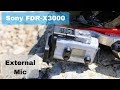 Sony FDR-X3000 External Mic Mod for Helmet