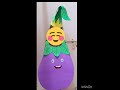 Diy brinjal costume / veggie parade day costume/ vegetable costume #satisfying #trending