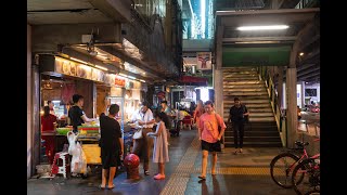 [4K] พาชมบรรยากาศบนถนนสุขุมวิท ในตอนหัวค่ำจากพร้อมพงษ์ถึงแยกอโศก