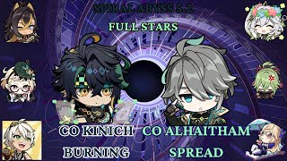 Spiral Abyss 5.1/5.2 | C0 KINICH Burning & C0 ALHAITHAM Spread | Genshin Impact