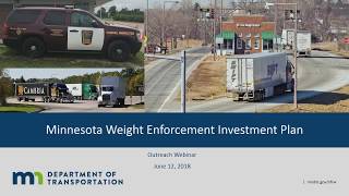 MNDOT Commercial Vehicle Weight Enforcement Webinar