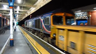 (HD) First GBRf 66727 on 6G10 at Fareham 13/4/13