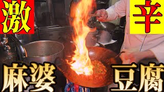 【麻婆豆腐】激辛！クセになる辛さ！熱々鉄鍋の四川風麻婆豆腐！ASMR・飯テロ