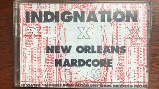 INDIGNATION demo tape - painfully obscure New Orleans 90s hardcore