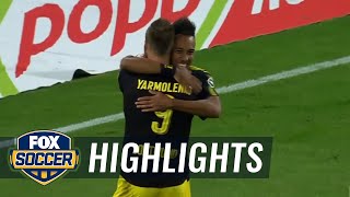 Pierre-Emerick Aubameyang taps one in for Dortmund | 2017-18 Bundesliga Highlights