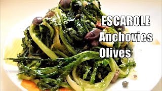 Stuffed ESCAROLE recipe Anchovies Olives Italian Food