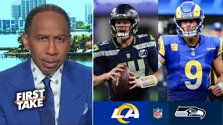FIRST TAKE | "I'm going with Seahawks" - Stephen A. believes Sam Darnold beat Rams to nail #1 NFC