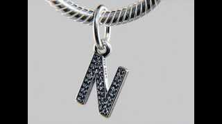 Pandora Alphabet Letter N Dangle 791326CZ