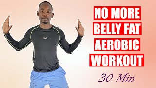 30 Minute Walk at Home Aerobic Workout for Losing Belly Fat Rapidly