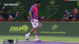 Andy Murray Vs Nicolas Almagro Qatar Open Doha 2017 QF (Highlights HD)
