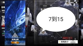 白夜極光 Alchemy Stars 至寒尖碑 7到15