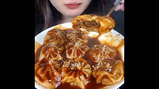 Spicy Momos 😋 | Eating Spicy Momos| Uj Food Eating| challenge #food #trending #viral #youtube #asmr