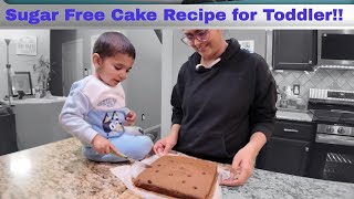 How To Make A Healthy Sugar-free Cake For Your Toddler In Minutes #Baking #cakerecipe #cakewithdates