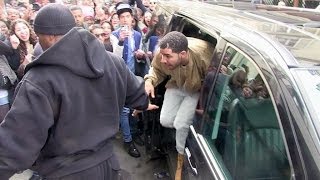 EXCLUSIVE - Canadian rapper Drake swarmed by fans at Colette store in Paris