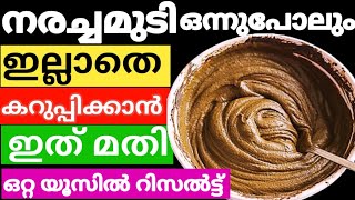 Natural Hair Dye||നരച്ചമുടി ഒന്നുപോലും ഇല്ലാതെ കറുപ്പിക്കാൻ  ഇത് മതി#trending #naturalhairdye