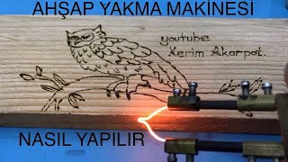 KOLAY AHŞAP YAKMA MAKİNASI YAPIMI