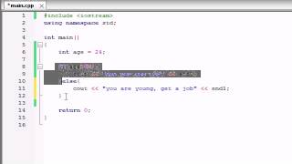 Buckys C++ Programming Tutorials 17 if else Statement