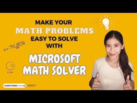 How To Use Microsoft Math Solver Group 1 Youtube