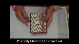 Chevron Christmas Card