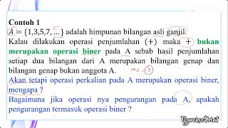 Struktur Aljabar | Operasi Biner Part 1