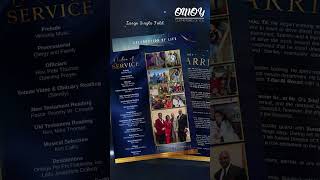 Stanley Harris Funeral Program Design Large Single Fold