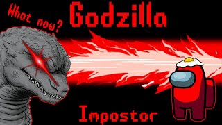 IMPOSTER GODZILLA Role in Among Us - animal revolt battle simulator