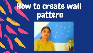 How to create wall pattern#SaraswatiVibes#wallpattern