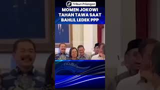 Momen Jokowi Tahan Tawa Saat Bahlil Meledek PPP