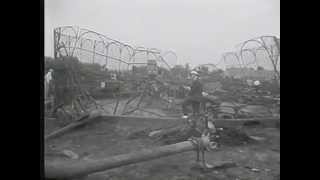 Inspecting the circus fire site, Hartford, 1944