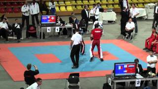 WAKO Kickboxing WC 2011: LC +94kg Blunschi(SUI) vs Gritsch(AUT)