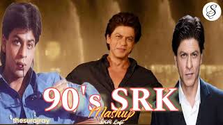 90's SRK Mashup | Shah Rukh Khan | SKR Lofi 🎶 l Old Hindi Lofi Non Stop l