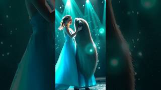 A woman performs a fusion with the capybara on AGT #americagottalent #magic