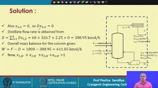 Lecture 62: Tutorial on multicomponent distillation -I