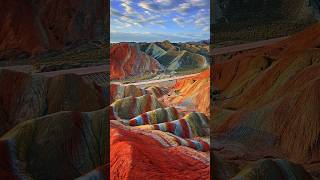 Zhangye Danxia in China 🇨🇳 #googleearth #china #beautiful