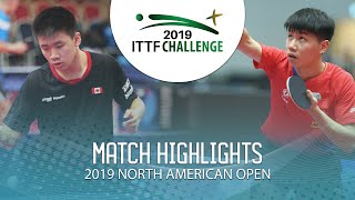 Ly Edward vs Liu Yebo | 2019 ITTF North American Open Highlights (U21-R32)