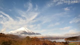 【2025/1/20】富士山中湖 パノラマライブカメラ(~15:00)