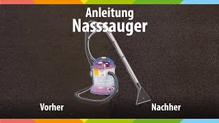 Anleitung zum Nasssauger - Teppich Schmidt