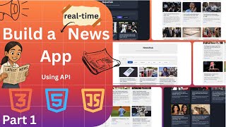 Build a News App with Live Headlines | HTML, CSS & JavaScript | News API Project Tutorial