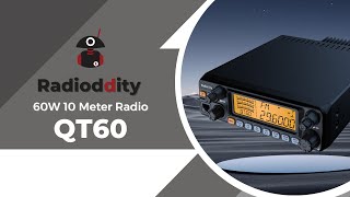 Radioddity QT60 60W 10 Meter Radio | FM AM SSB PA | TX \u0026 RX Noise Reduction | Microphone