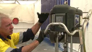 Prevention of air motor icing on Graco Xtreme Airless sprayers