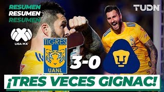 Resumen y goles | Tigres 3 - 0 Pumas | Liga Mx CL 2020 - J8 | TUDN