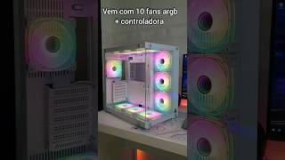 Gabinete gamer Ymir da Ryvel ( a vem com 10 fans argb e controladora )