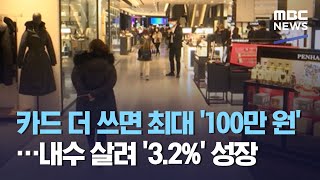 카드 더 쓰면 최대 '100만 원'…내수 살려 '3.2%' 성장 (2020.12.17/뉴스데스크/MBC)