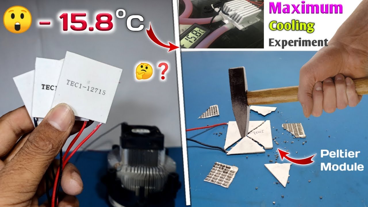 15 в C рџґ Peltier Module Maximum Cooling Testing How To Use Peltier