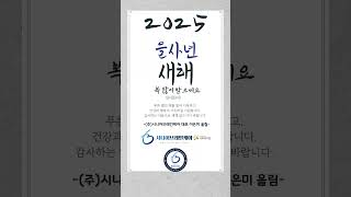 2025년 을사년, 푸른 뱀의 해, 새해 인사장 #시니어 #브레인 #트로트 #국악