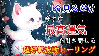 【1分見るだけ】今すぐ最高運気を引き寄せる超好転波動417Hzの開運ヒーリング