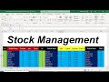 fully automatic stock management in excel | how to maintain stock in excel sheet format