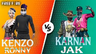 KENZO GAMER / RONNY [ VS ] KARNAN / JACK 2 VS 2 MASS GAMEPLAY FREE FIRE 🔥🔥 MALAYALAM 💞💞💞......