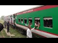 kortoya express u0026 bogura commuter in sonatola railway station train s of bd