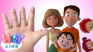 Daddy Finger song 🖐 The Finger Family + karaoke | HeyKids - Nursery Rhymes
